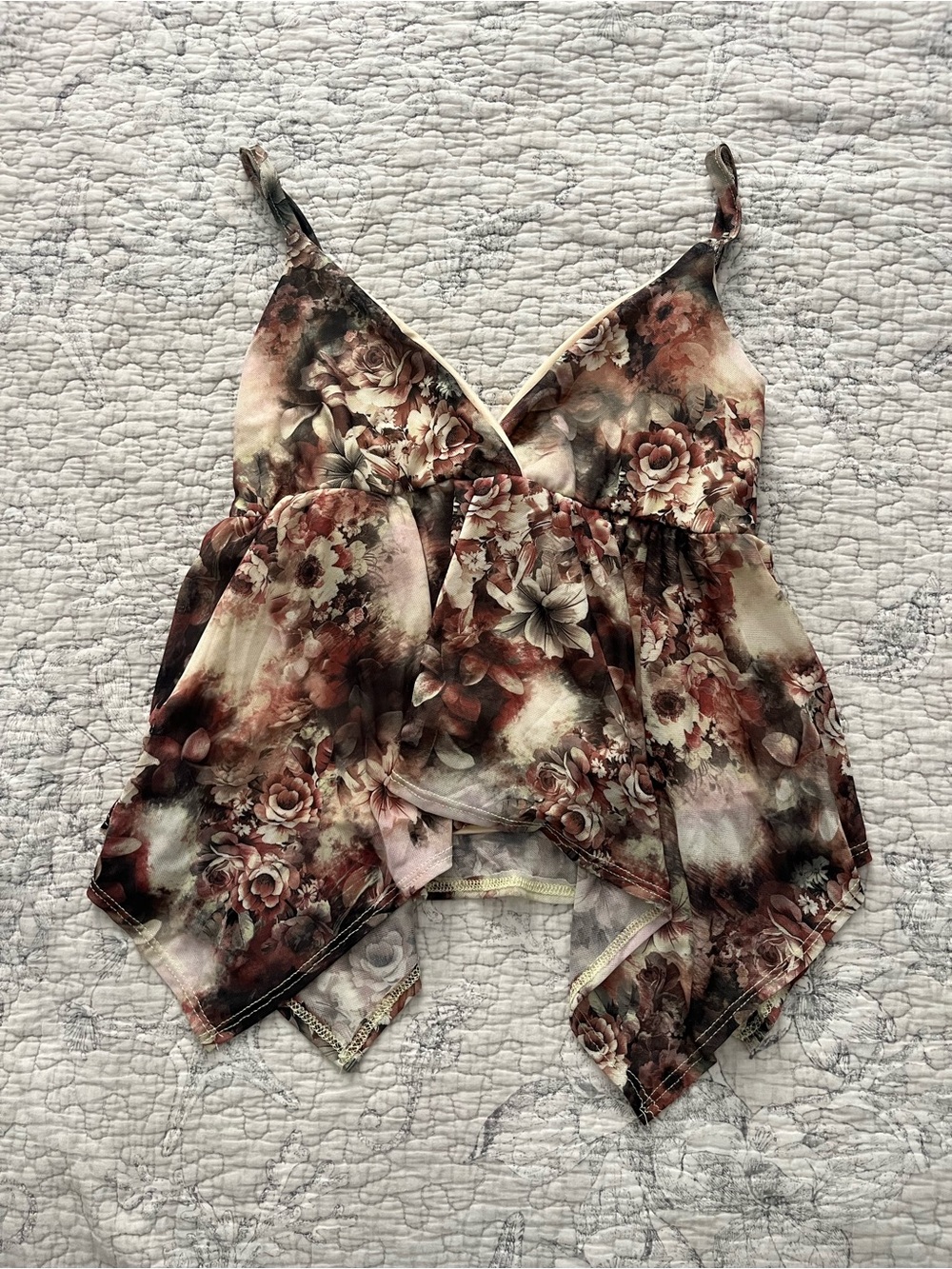 Floral Babydoll Cami Top